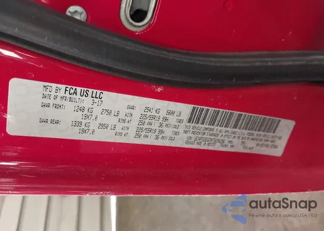 2017 Dodge Journey Gt Awd z USA, uszkodzony, nr VIN 3C4PDDEG3HT620226